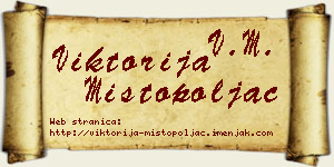 Viktorija Mistopoljac vizit kartica